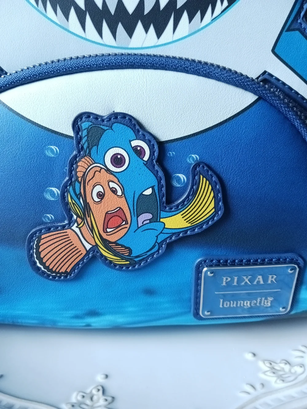 RARE Loungefly × Disney Pixar Finding Nemo Bruce the Shark Mini Backpack - Picture 4 of 14
